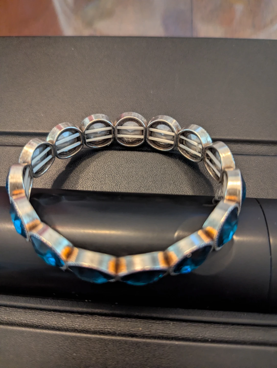 Blue Stone Stretch Bracelet - photo 2