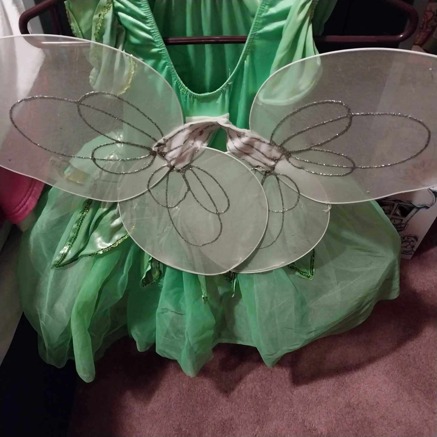 Halloween Tinker Bell Costume with Wings - photo 3