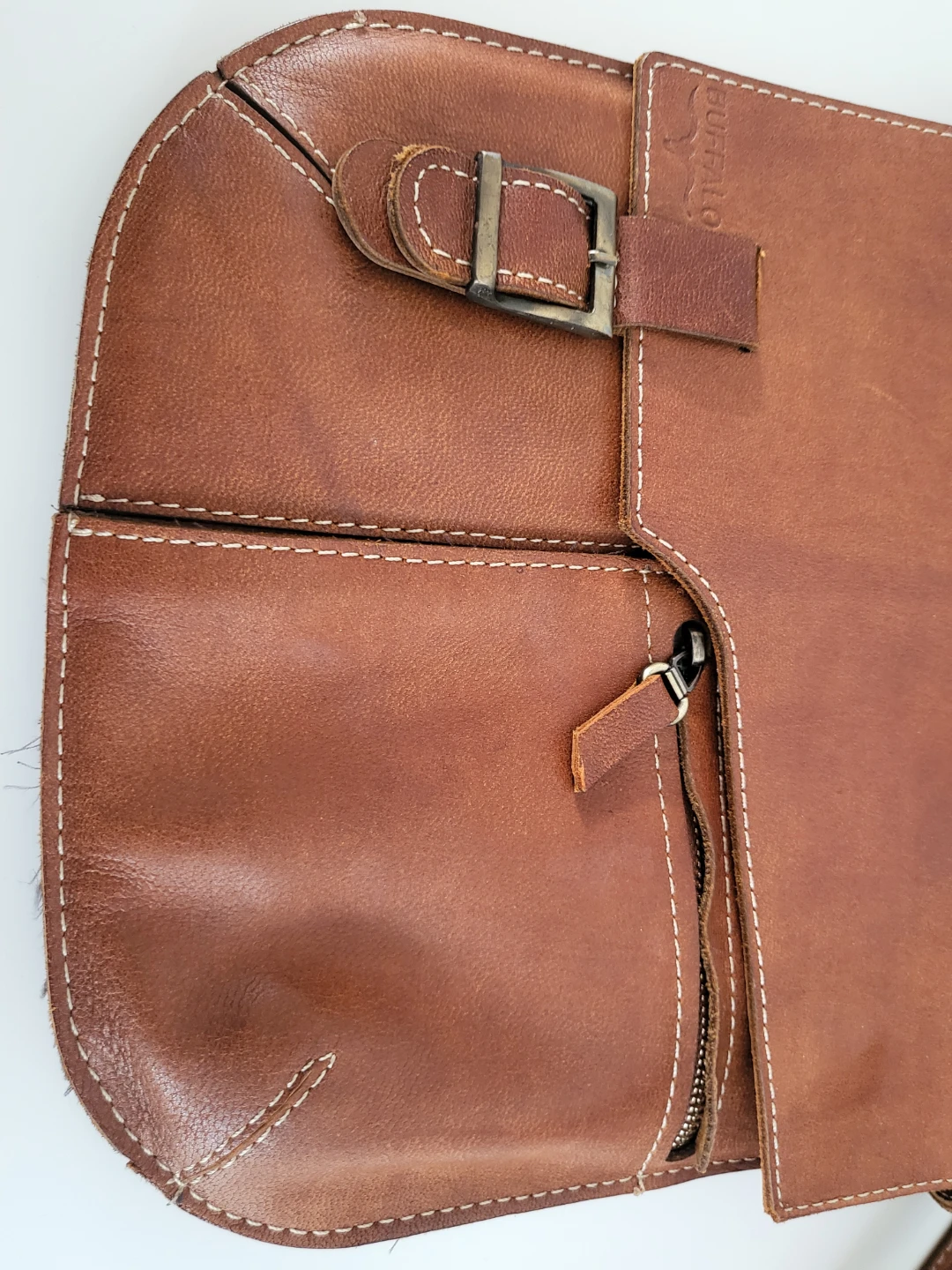 Buffalo Leather Crossbody Bag - photo 5