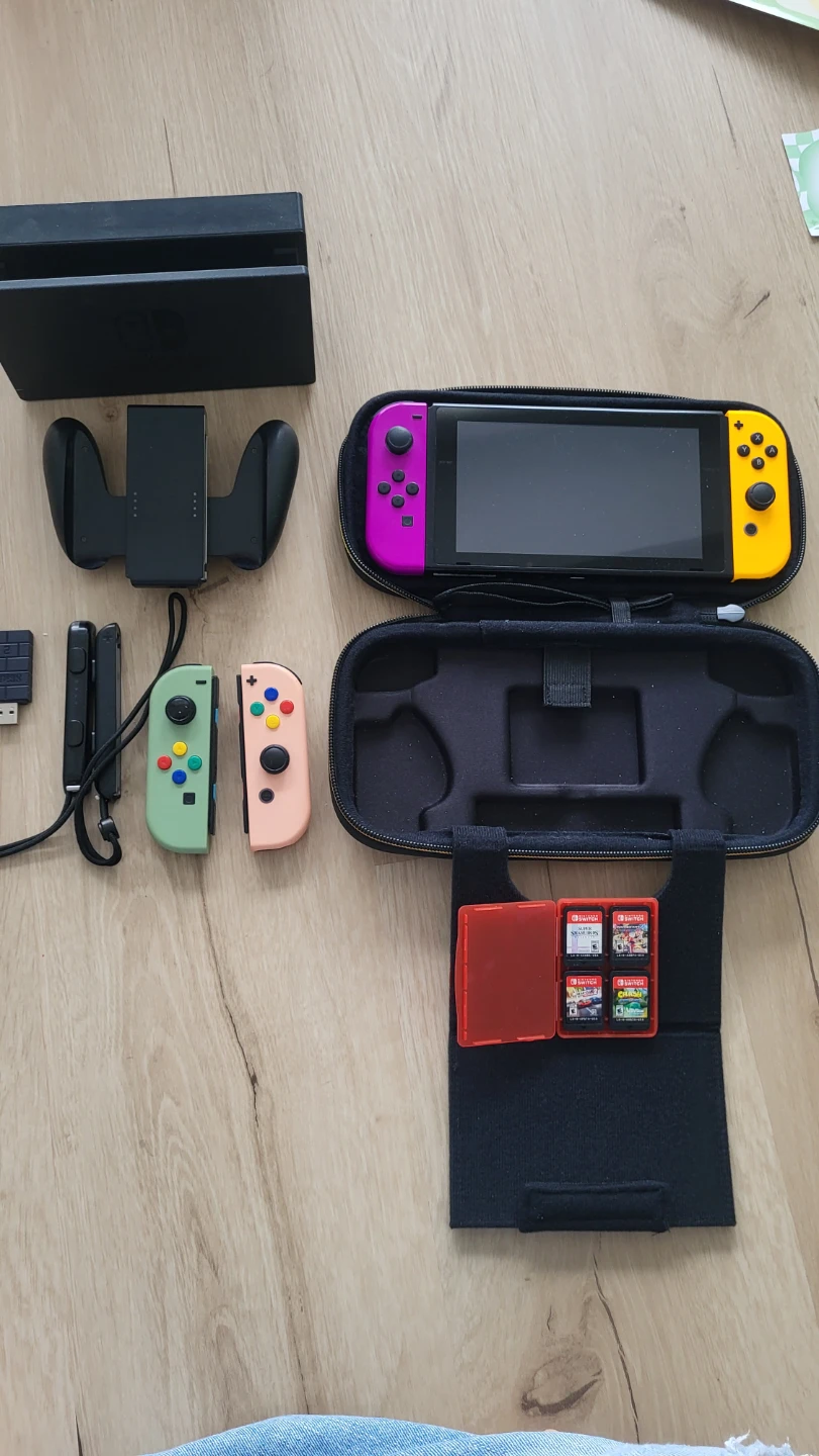 Nintendo Switch Console with Accessories and Games - photo 2