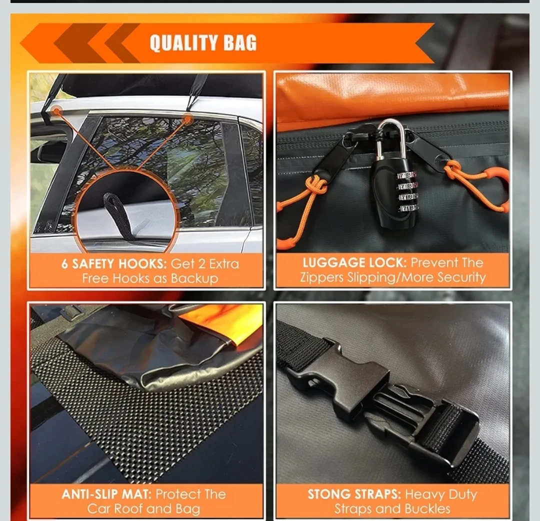 Meefar Waterproof Roof Top Cargo Carrier Bag - photo 3