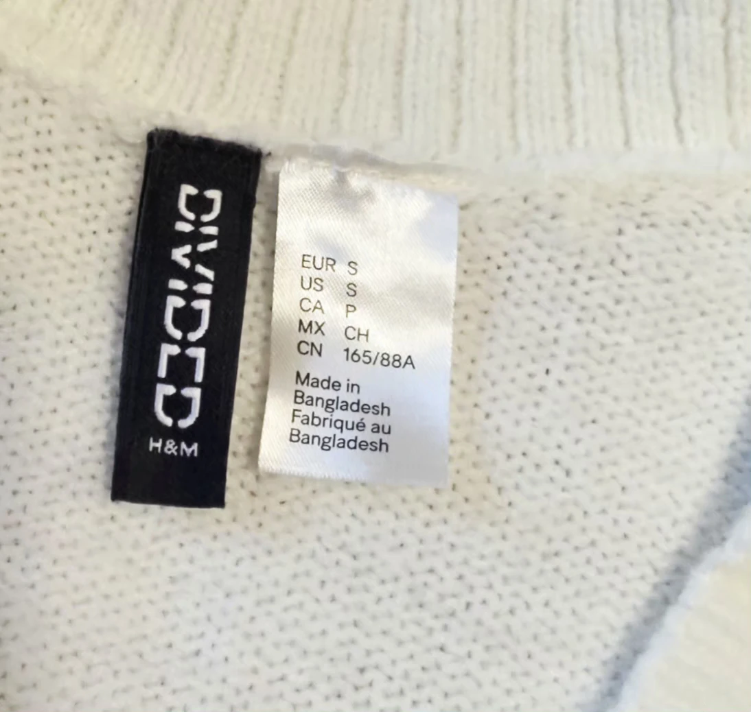 H&M Divided White Collar Sweater - photo 2