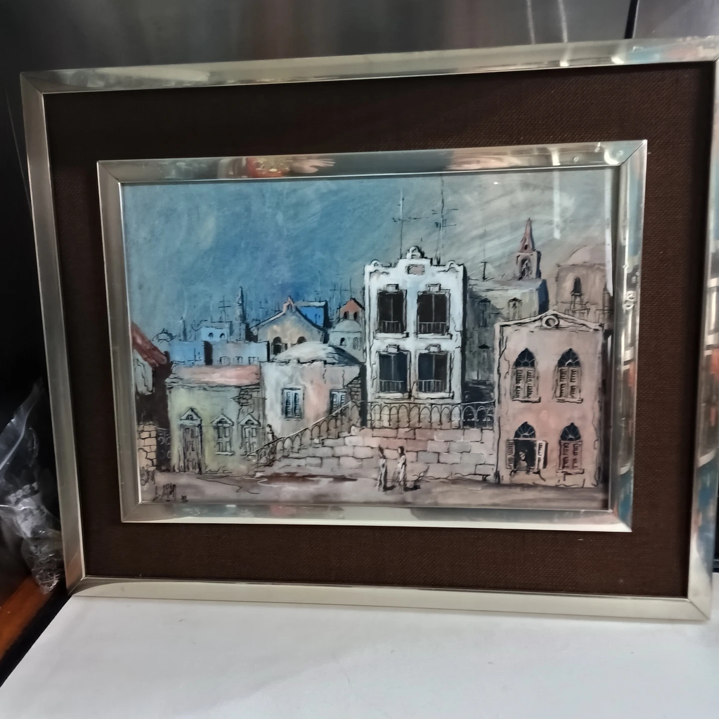 L. Arani Original Israeli Cityscape Painting