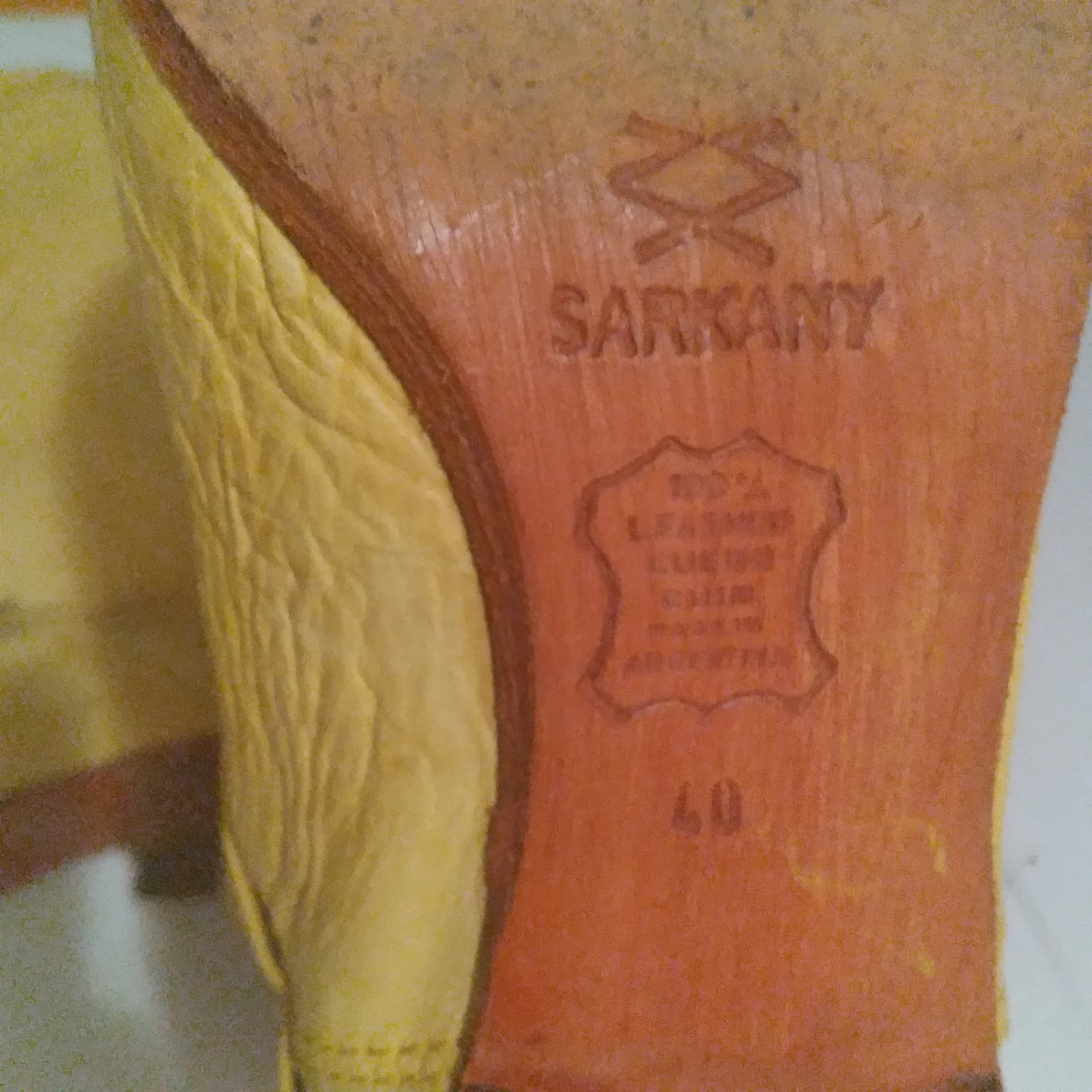 Sarkany Yellow Leather Boots - photo 3