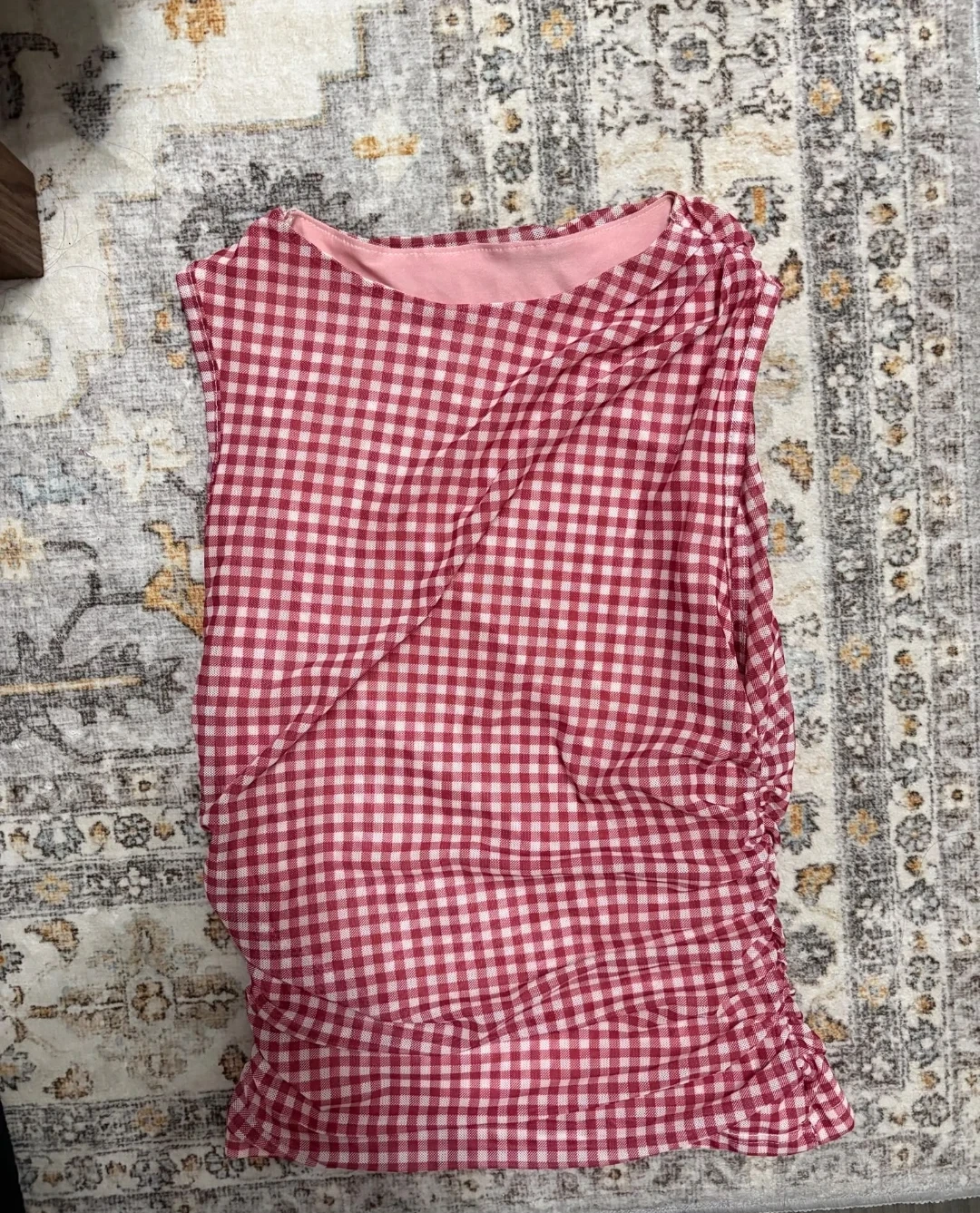 Gingham Sleeveless Top