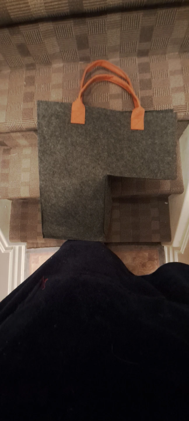 Dark Grey Felt Storage Basket For STAIRS - photo 3
