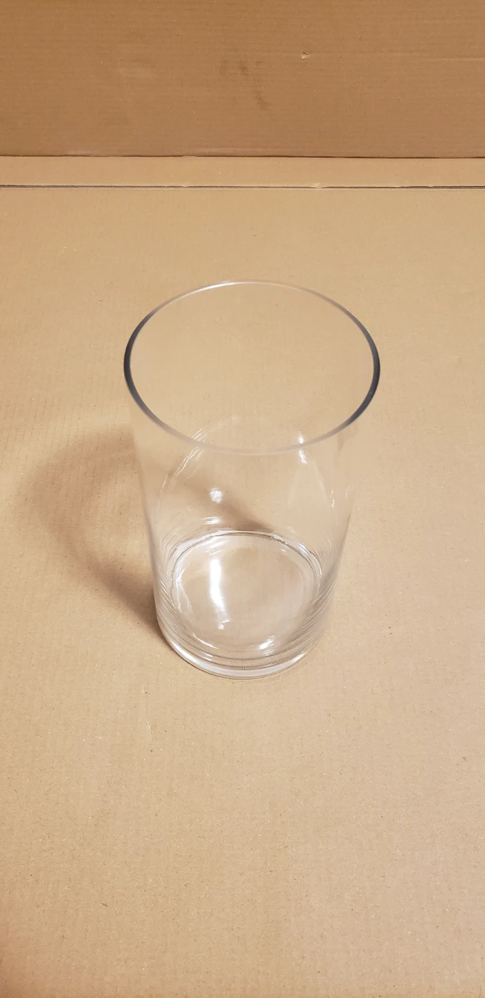 Clear Glass Vase with Chrome Stand - photo 2