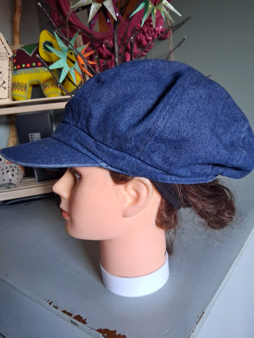 Nevadao Denim Newsboy Cap - photo 3