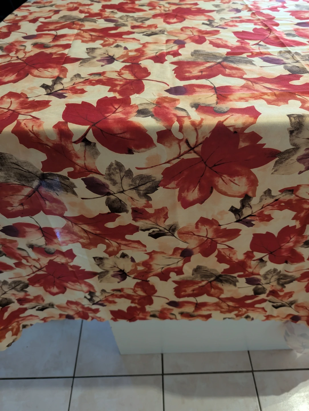 Autumn Leaf Print Tablecloth - photo 2