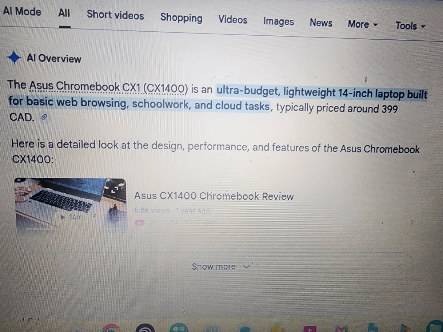 ASUS Chromebook CX1 (CX1400) - photo 5