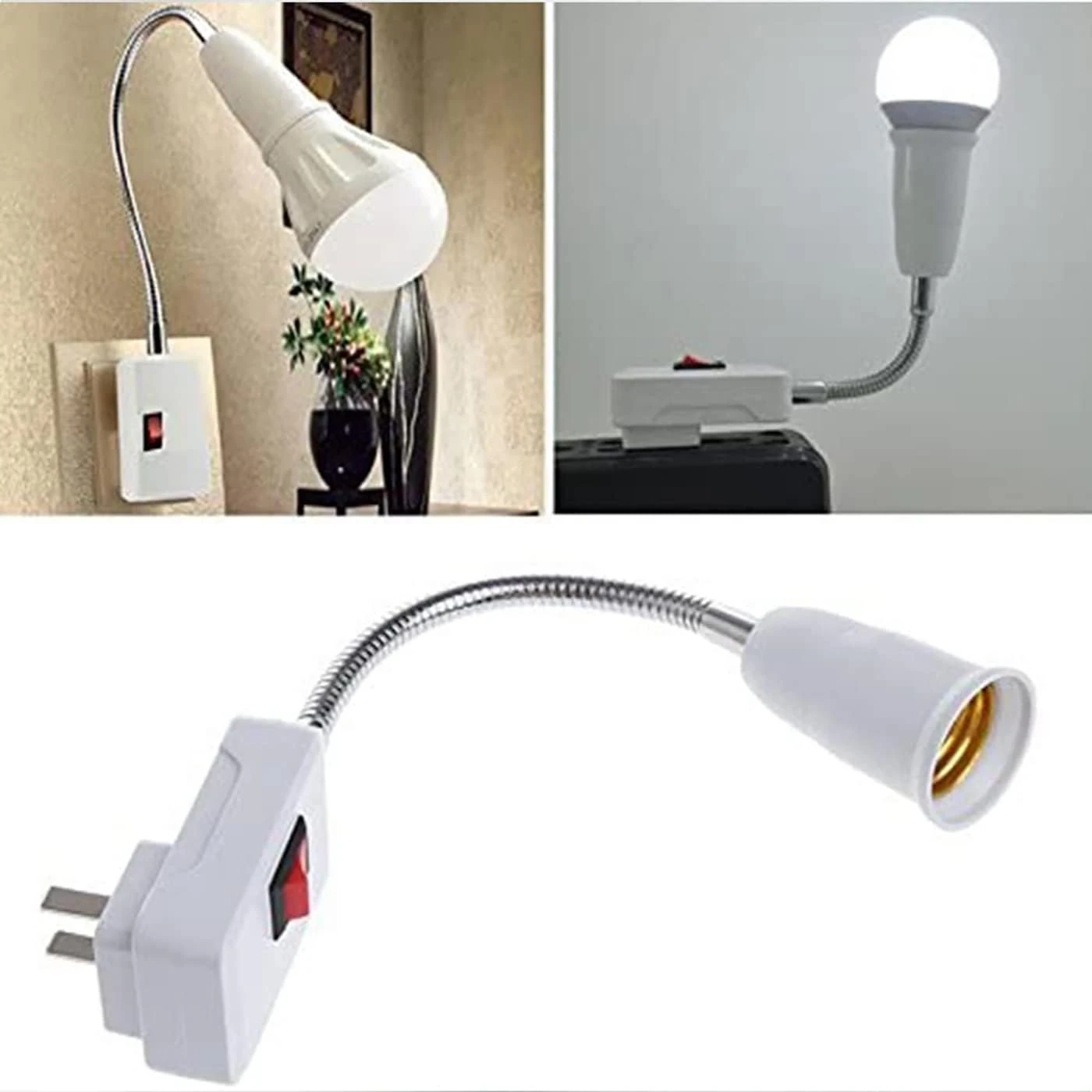 E27E26 Socket Adapter with On/Off Switch Light Lamp Bulb (ER1) - photo 5