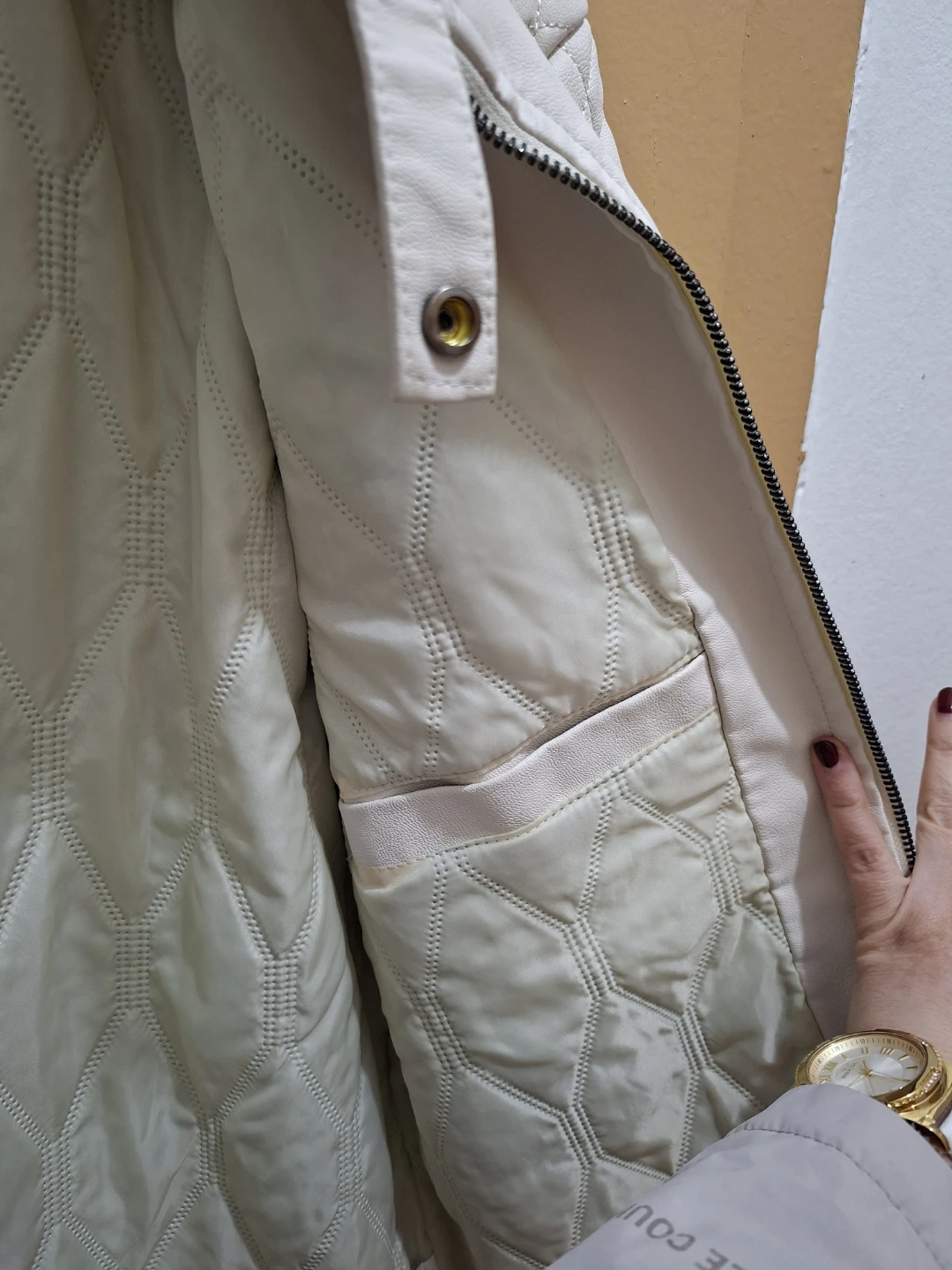 American Breed Quilted White Jacket - photo 3