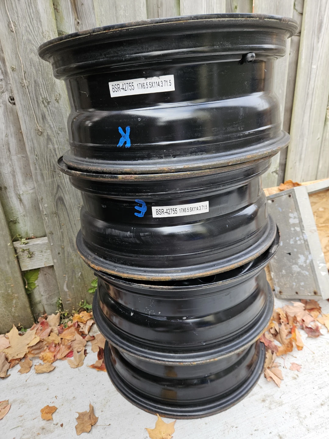 Set of 4 Steel Rims