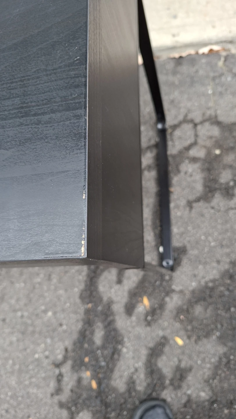 Dark Brown Computer Desk with Storage - photo 5