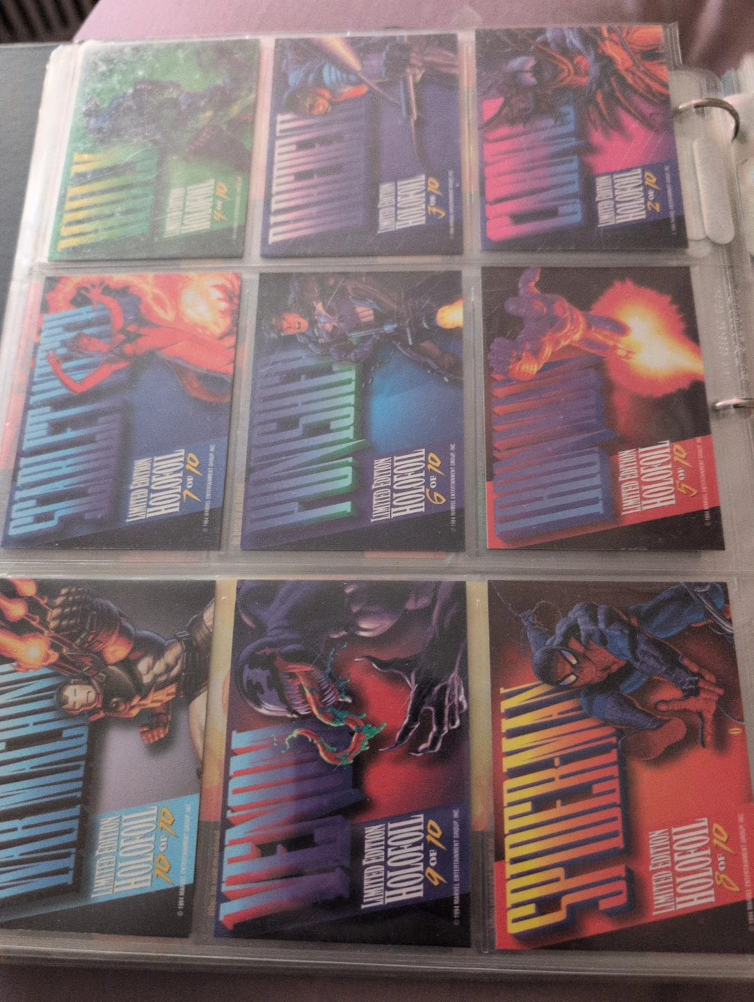 1994 Fleer Marvel Masterpieces Hildebrandt Brothers Silver Holi - photo 2
