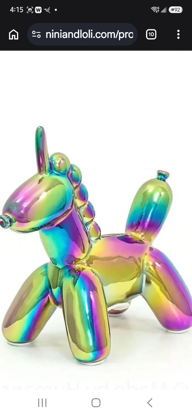 New in Box Made By Humans Balloon Money Bank - Baby Unicorn