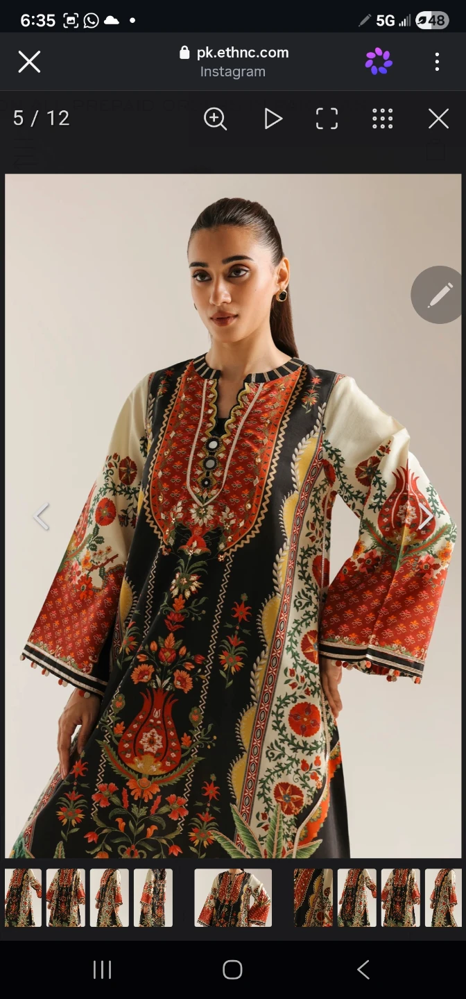 Ethnic Printed Kaftan Dress - photo 3
