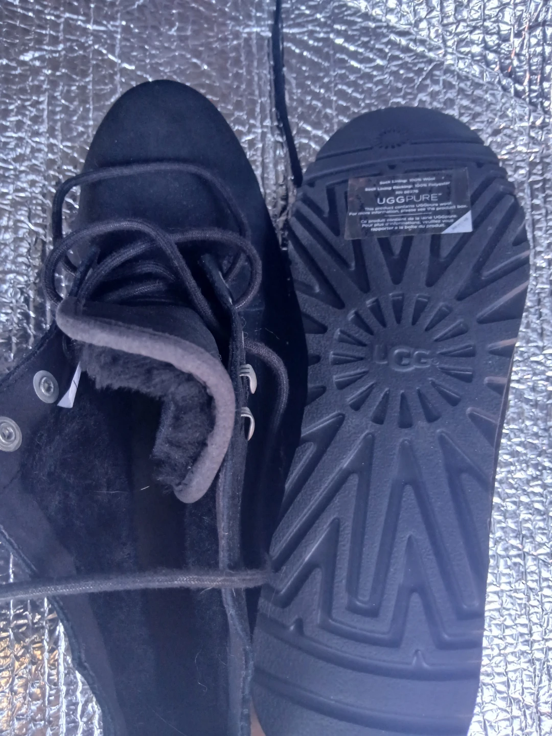 Black UGG Lace-Up Boots - photo 3