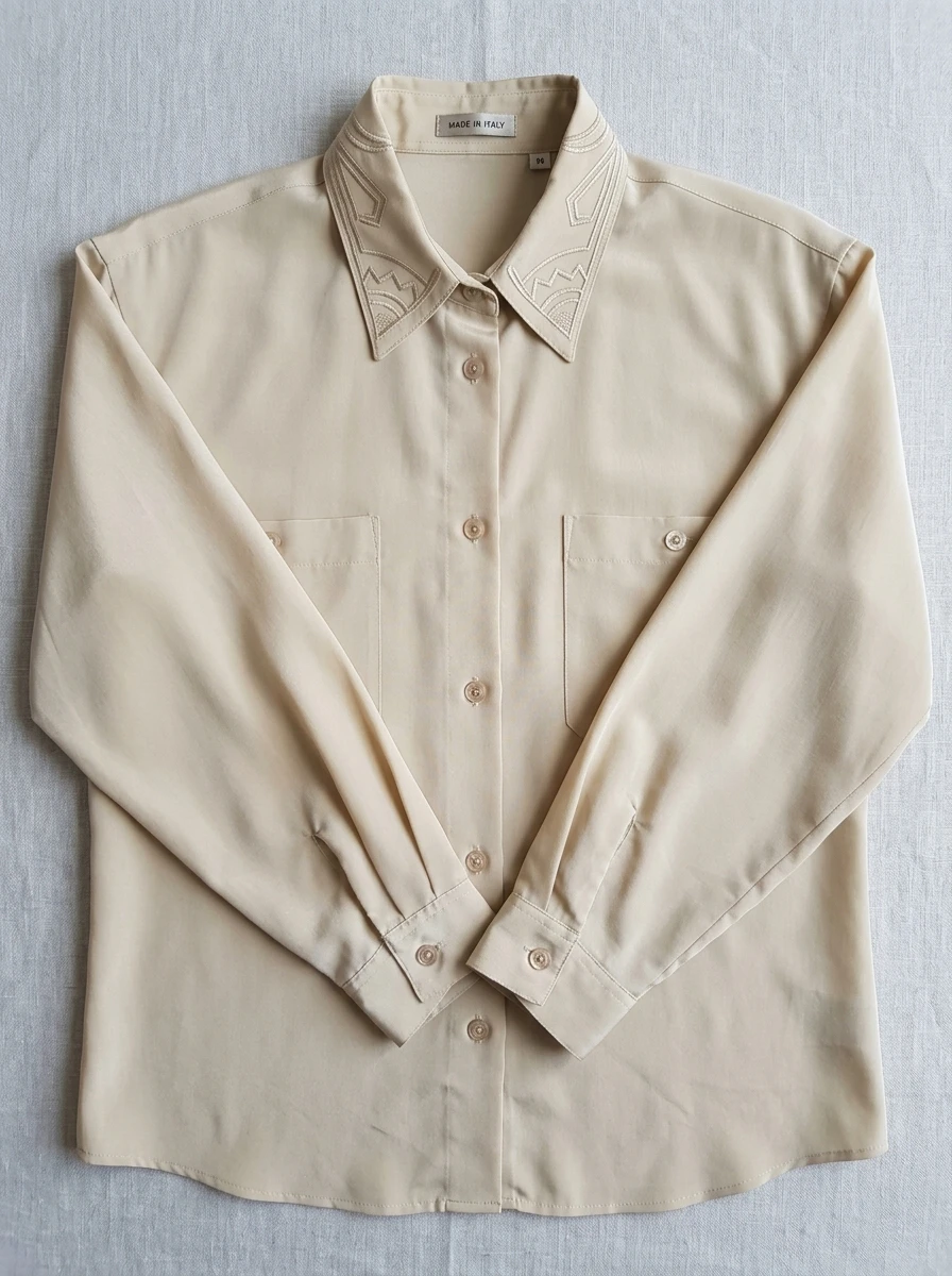 La Cie Beige Button-Down Shirt