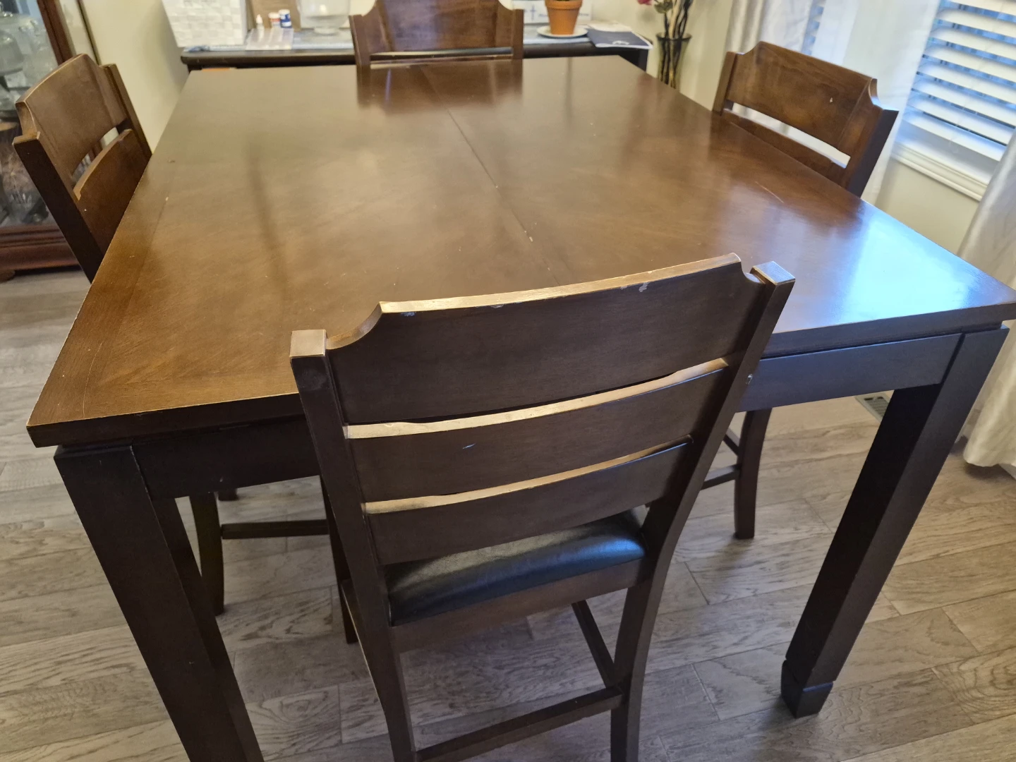 Fully extended Dining Table and 6 Chairs Set - photo 3