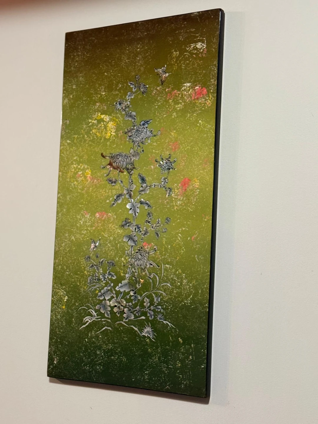 Set of 2 Mother of Pearl Inlay Wall Art Panels - photo 2