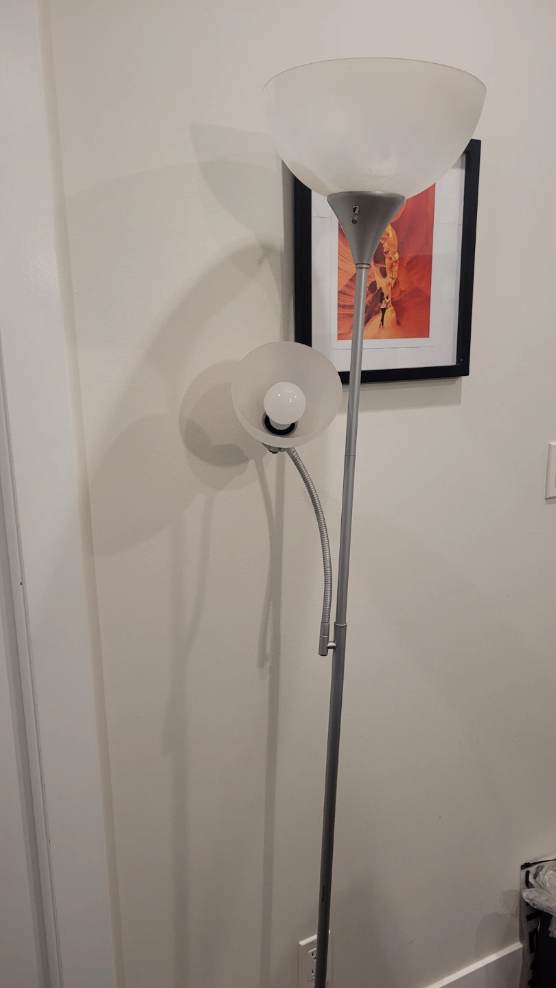 Floor Lamp with Adjustable Reading Light