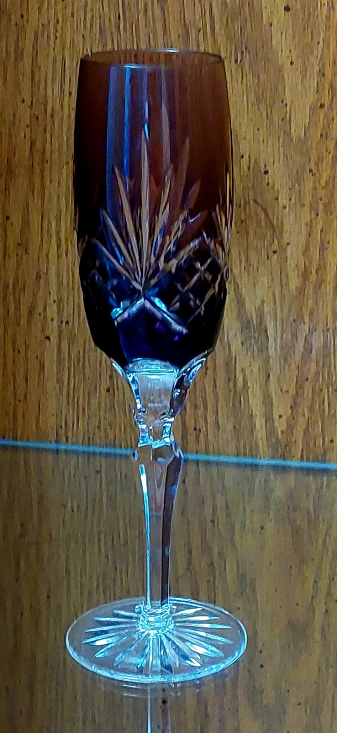 Ajka Caroline  Multi-Colored Crystal Champagne Flutes - photo 3