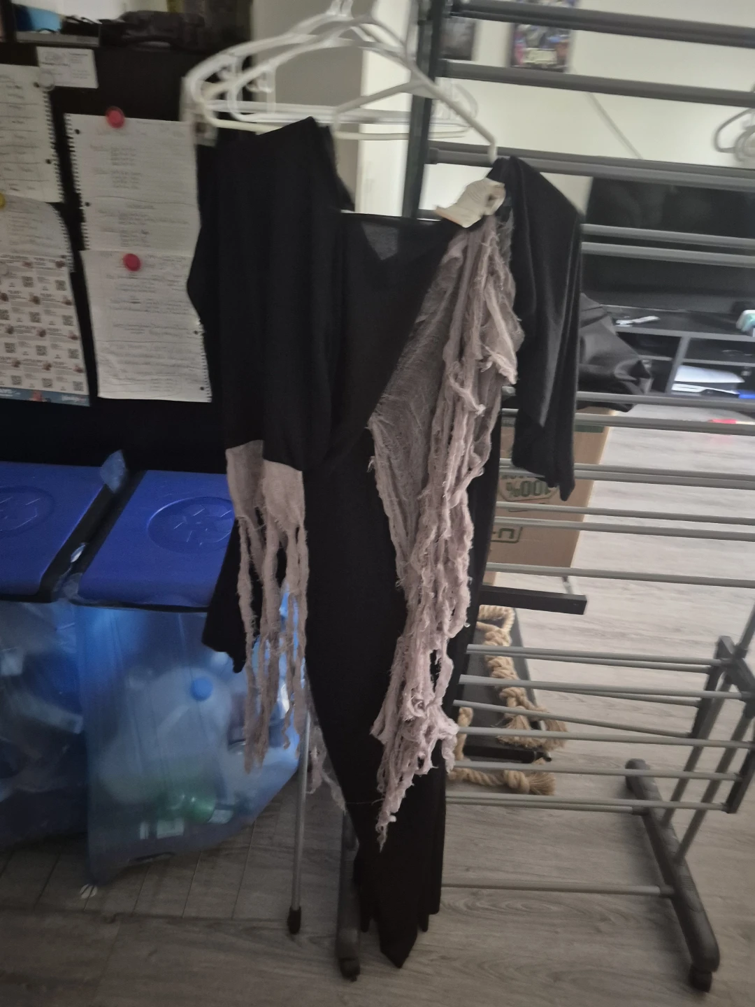 Black tattered ghost costume