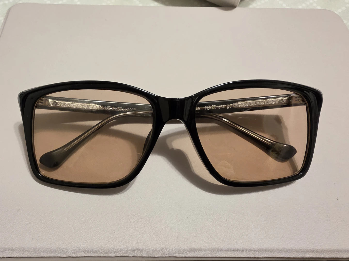 Blue Elephant tinted glasses