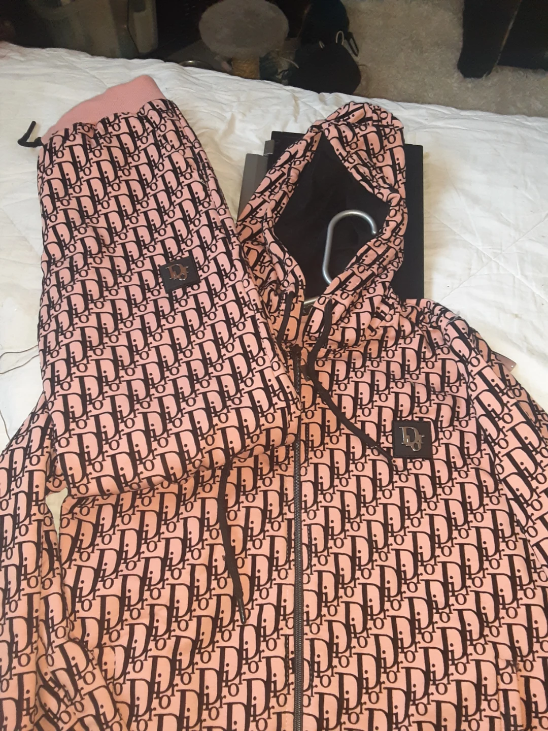 Dior Oblique Pattern Tracksuit Pink