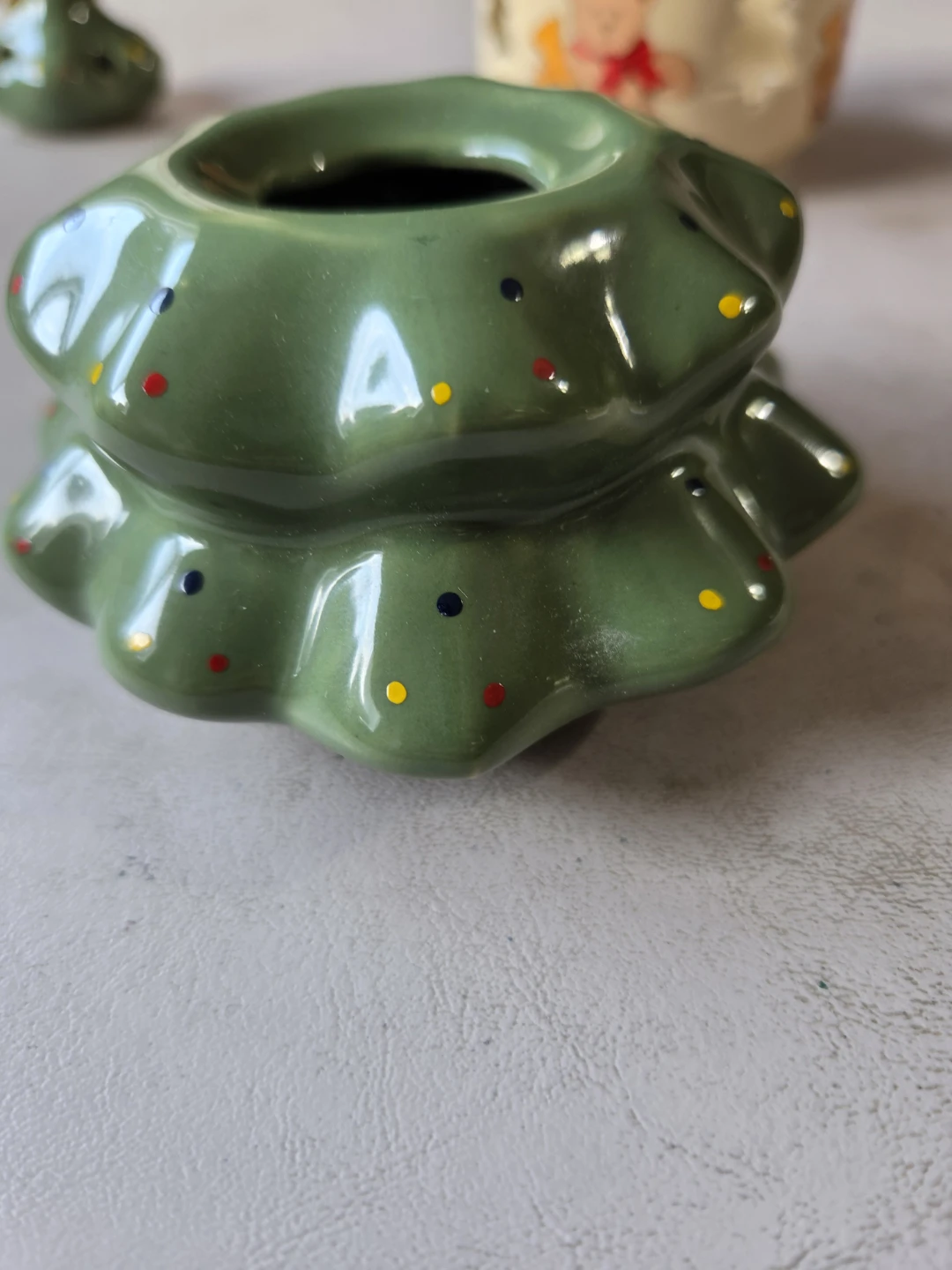 Ceramic Christmas Tree Candle Holder - photo 4
