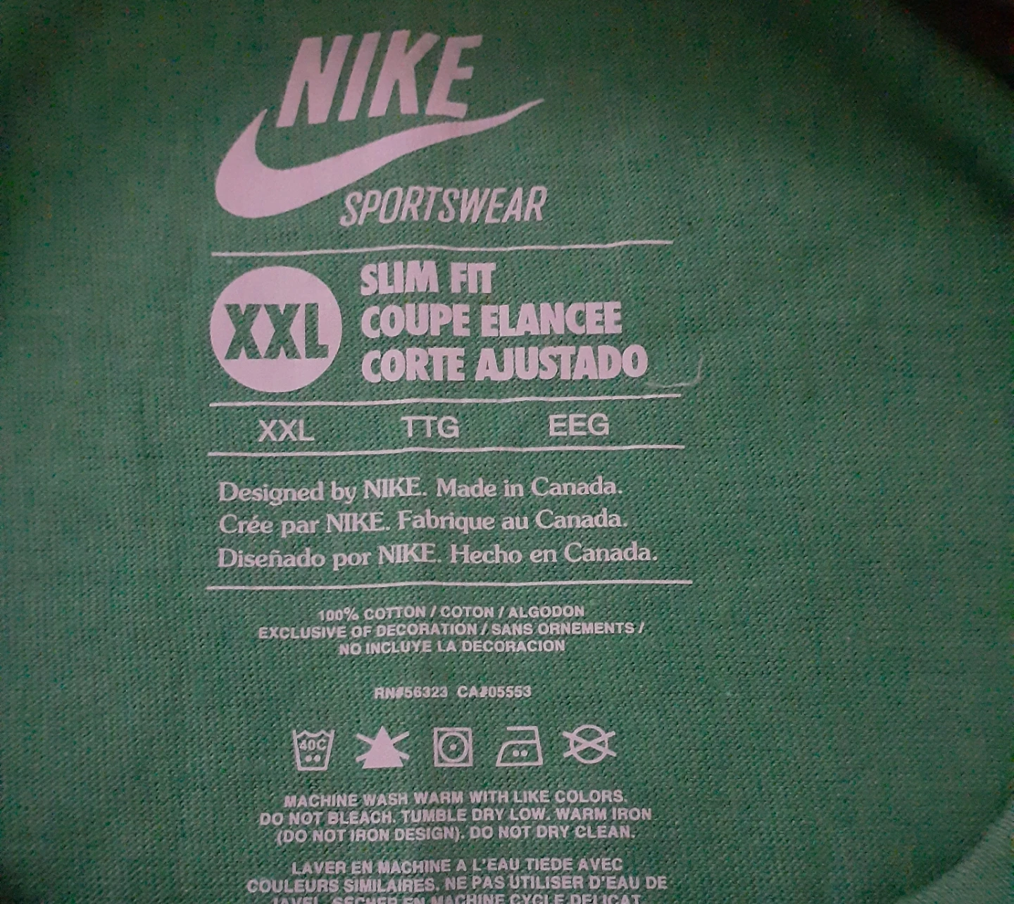 Nike Green Graphic T-Shirt XXL - photo 2