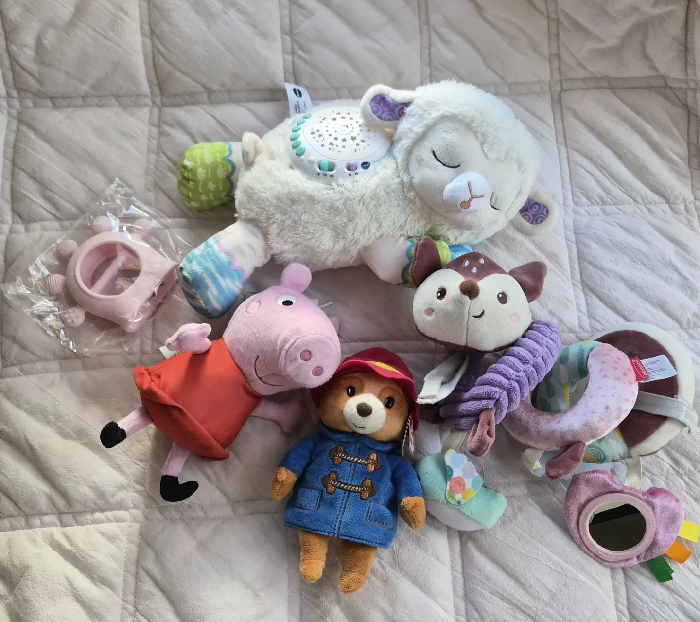 Assorted Plush Toys and Teether Bundle