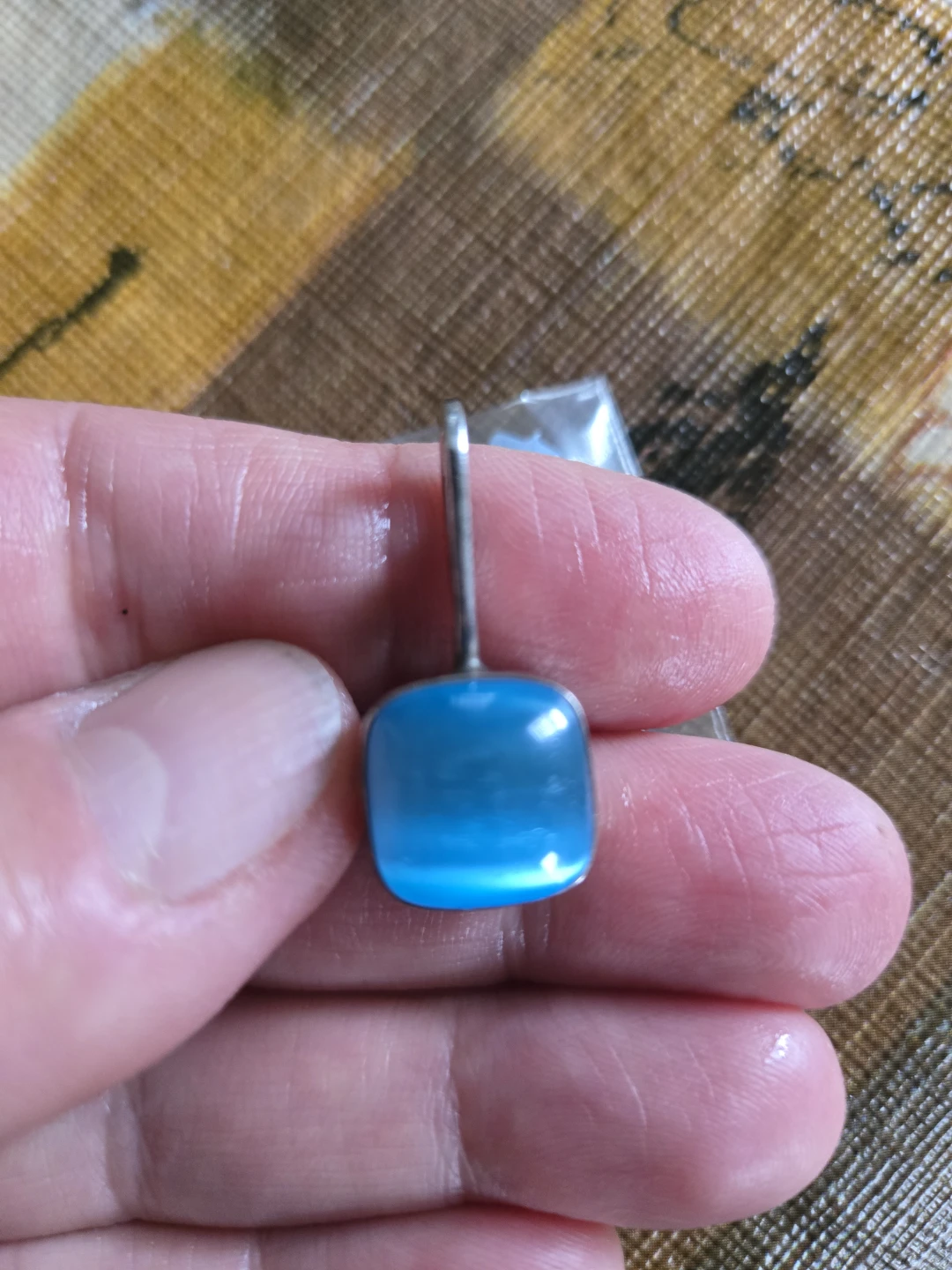 Soul Flower 925 Sterling Silver Blue Pendant