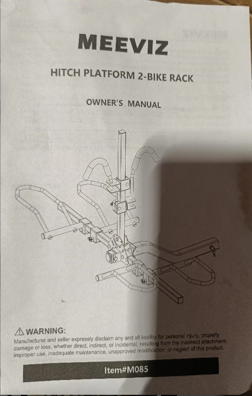 Meeviz Hitch Platform 2-Bike Rack - photo 3