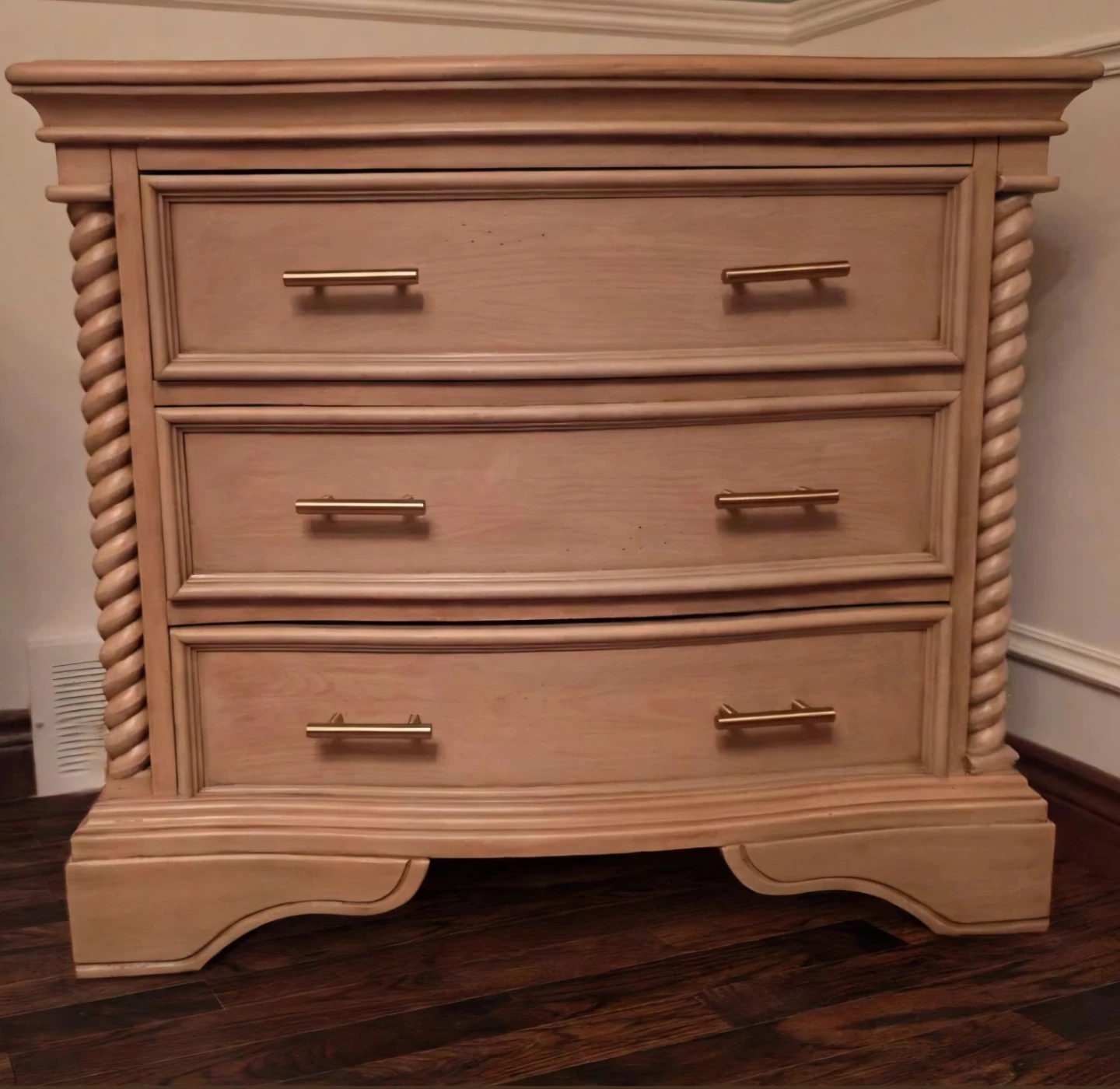 Set of Two Light Oak Nightstands - photo 2