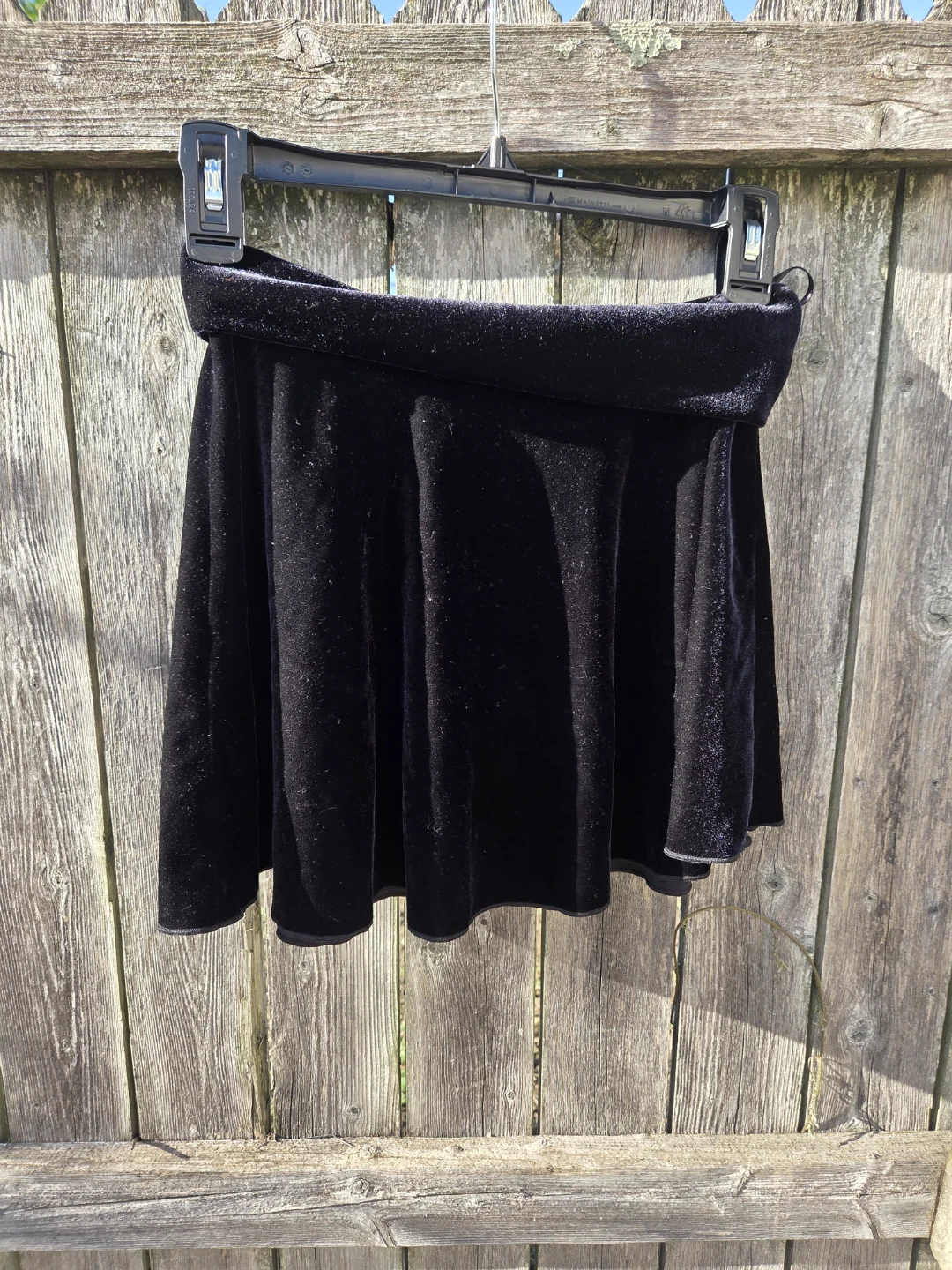 Talbots Kids Black Velvet Skirt