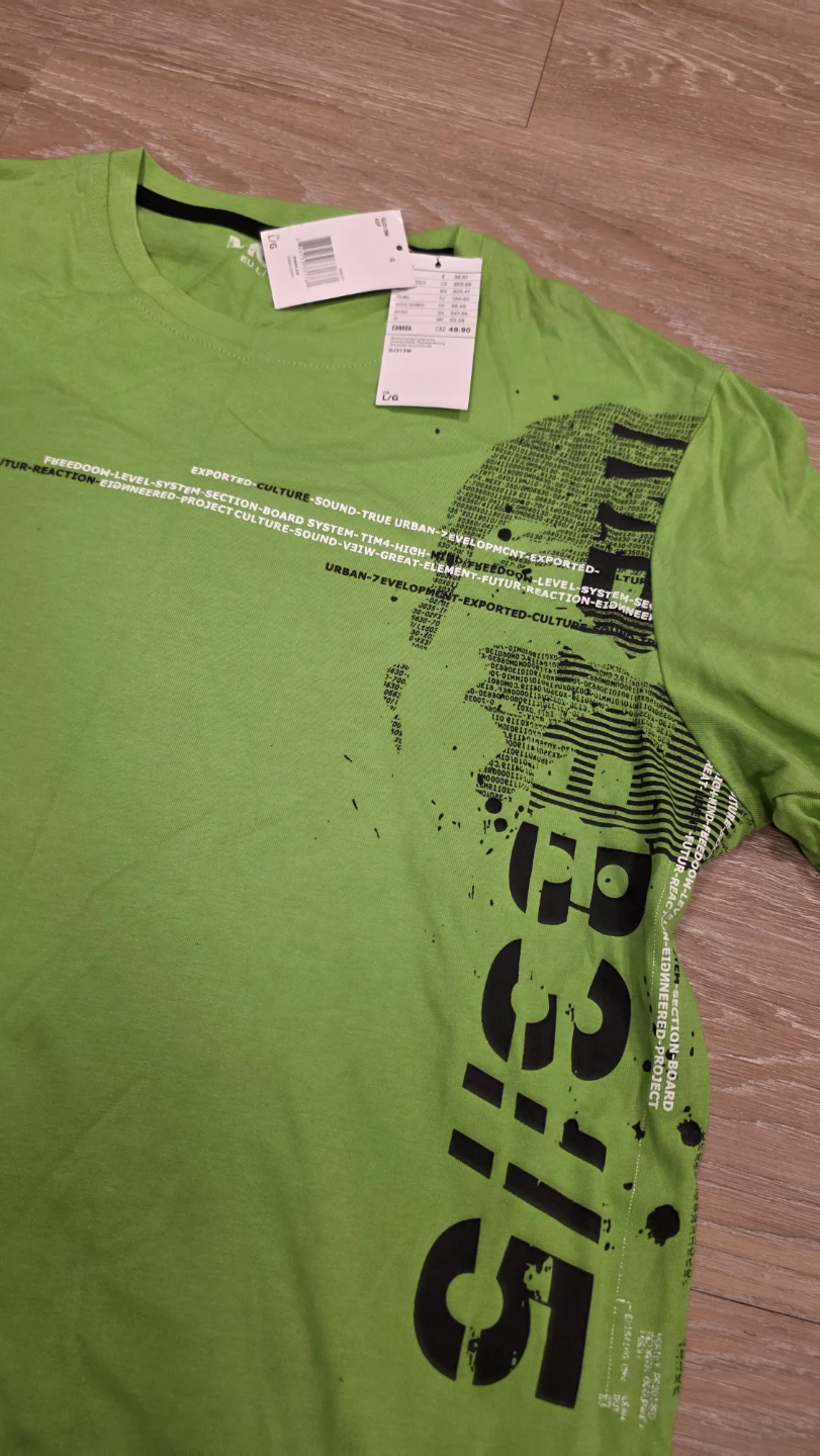 Mexx Long Sleeve Graphic T-Shirt Lime Green - photo 3