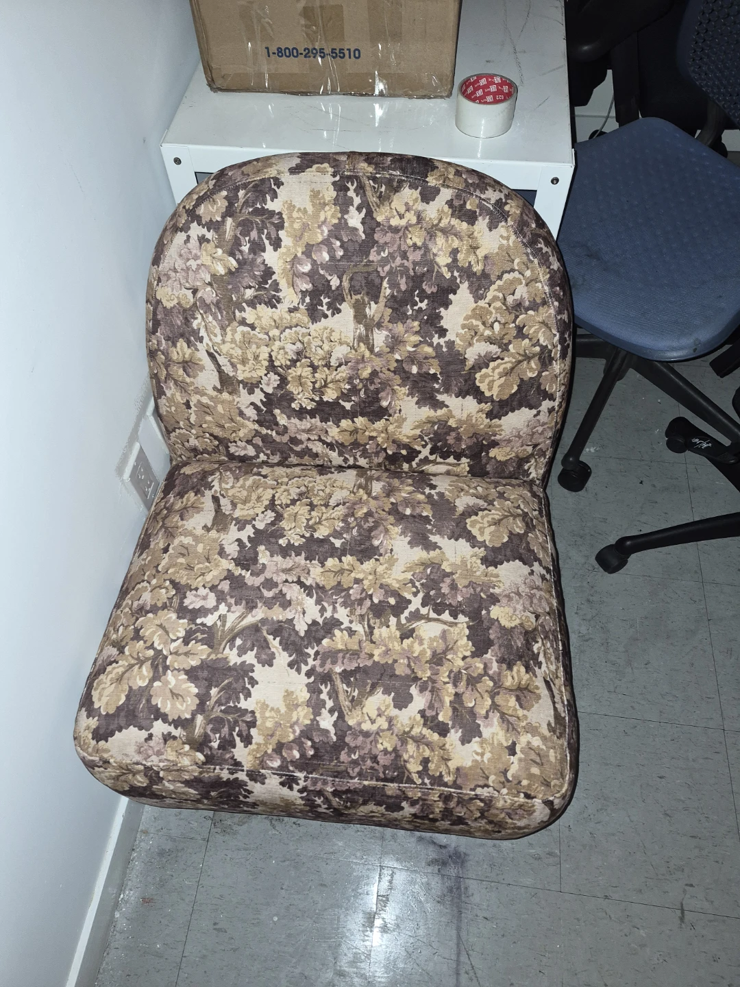 Floral Print Accent Chair
