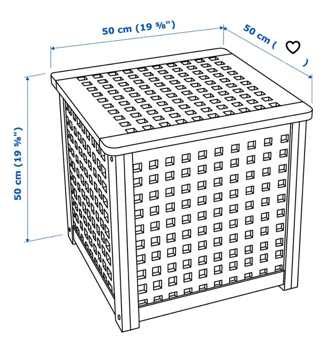 IKEA Hol Storage Table - photo 3