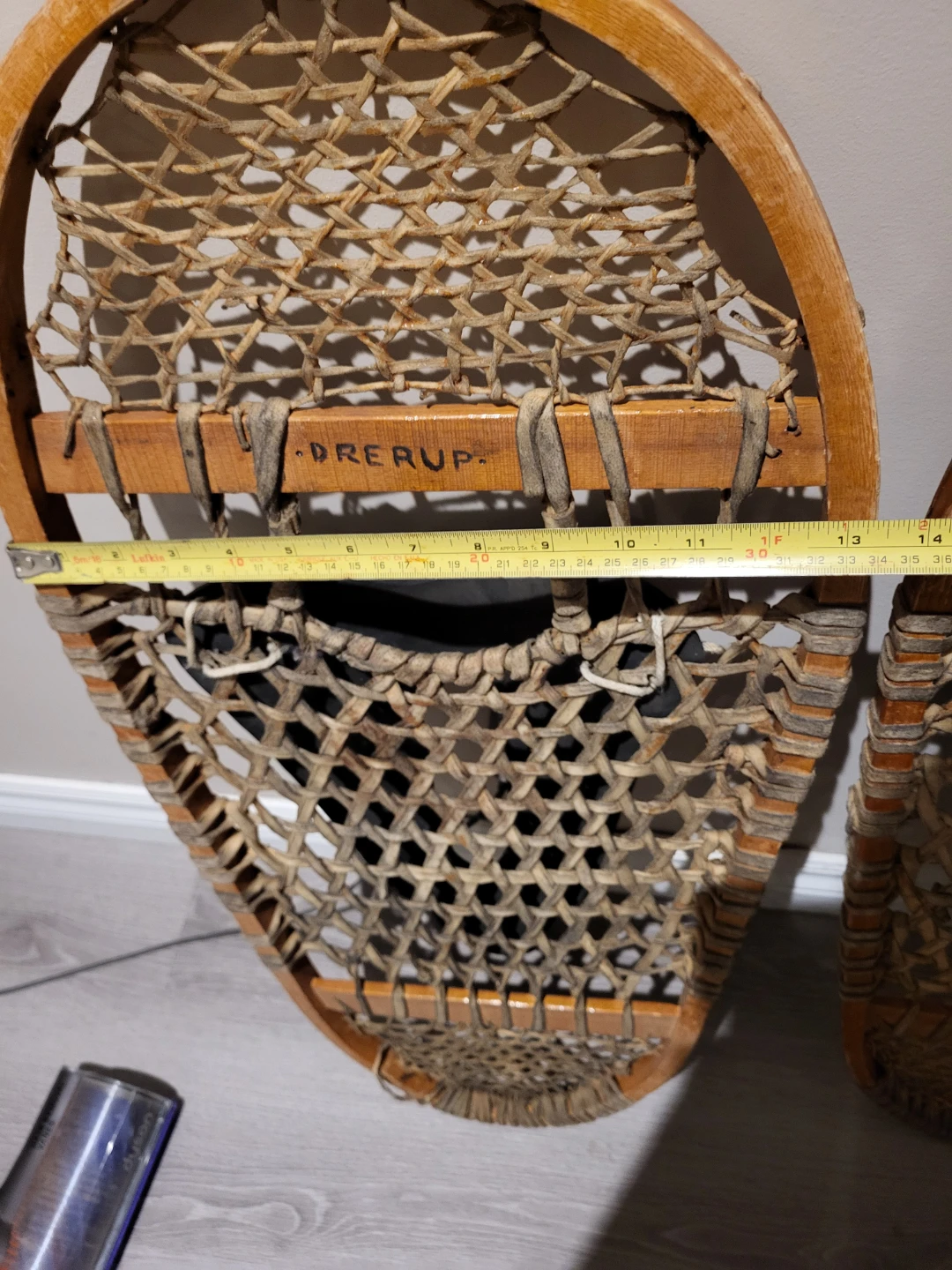 Vintage Drerup Wooden Snowshoes - photo 4