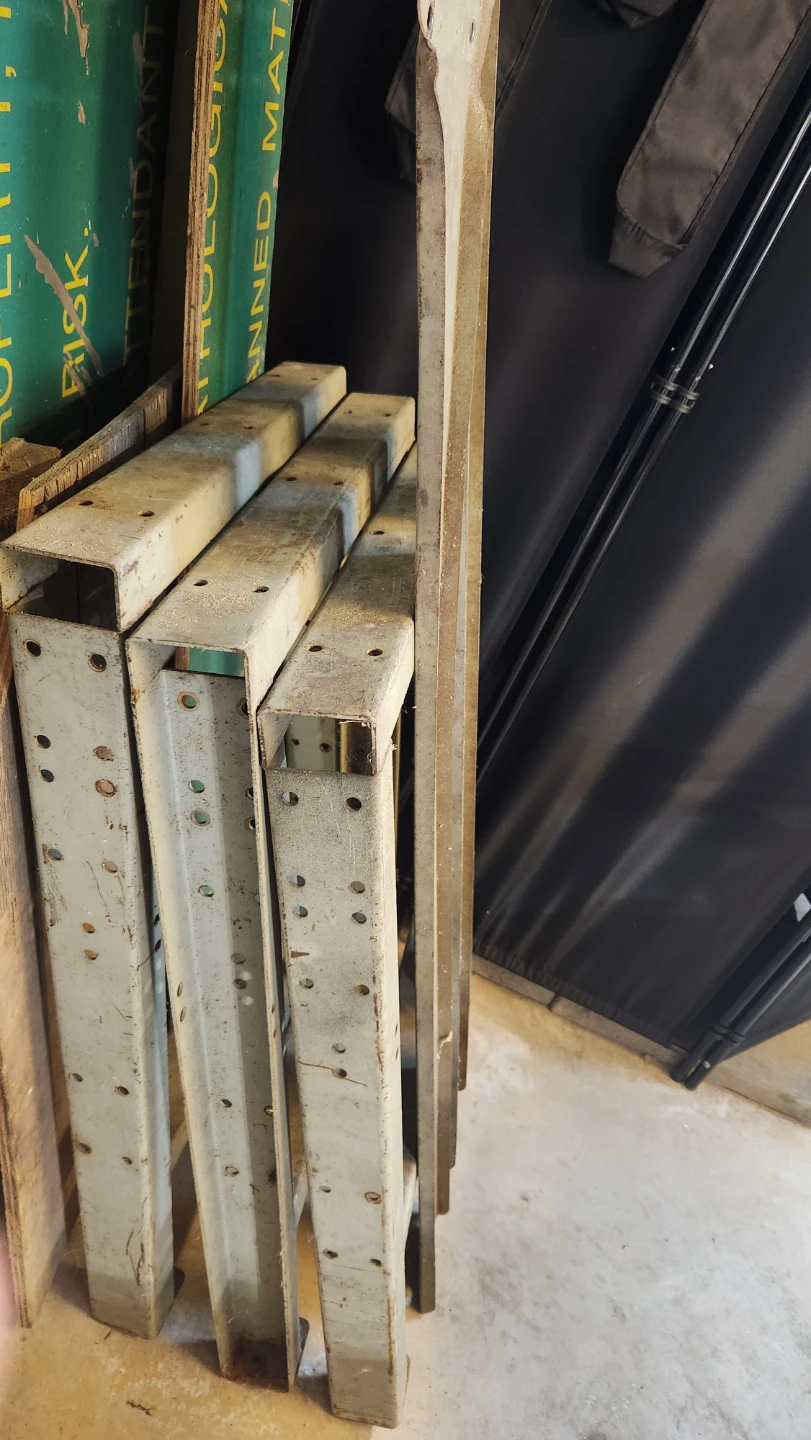 Set of Industrial Steel table Supports - photo 2