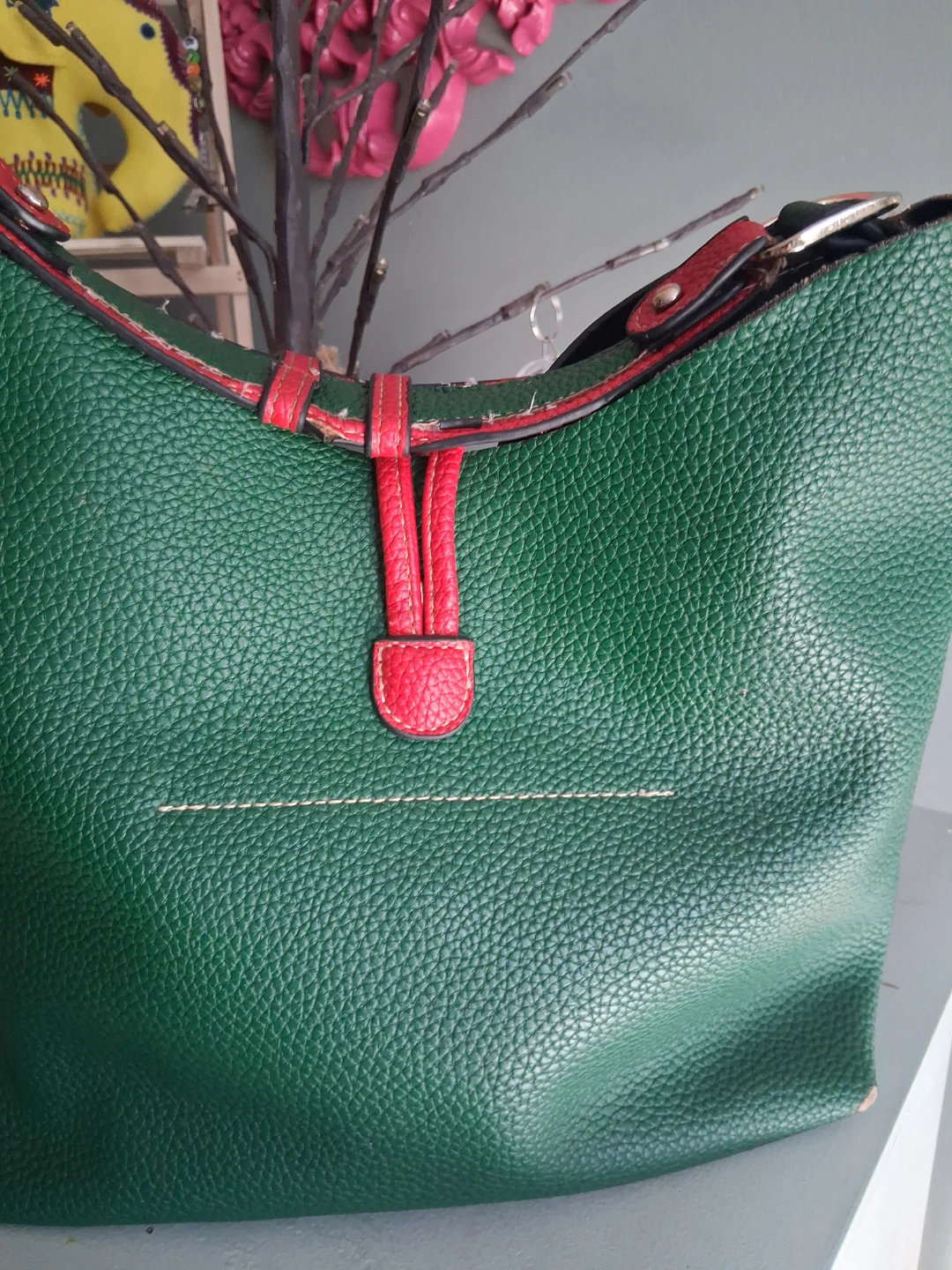 G ispired Green Pleather Shoulder Bag - photo 4
