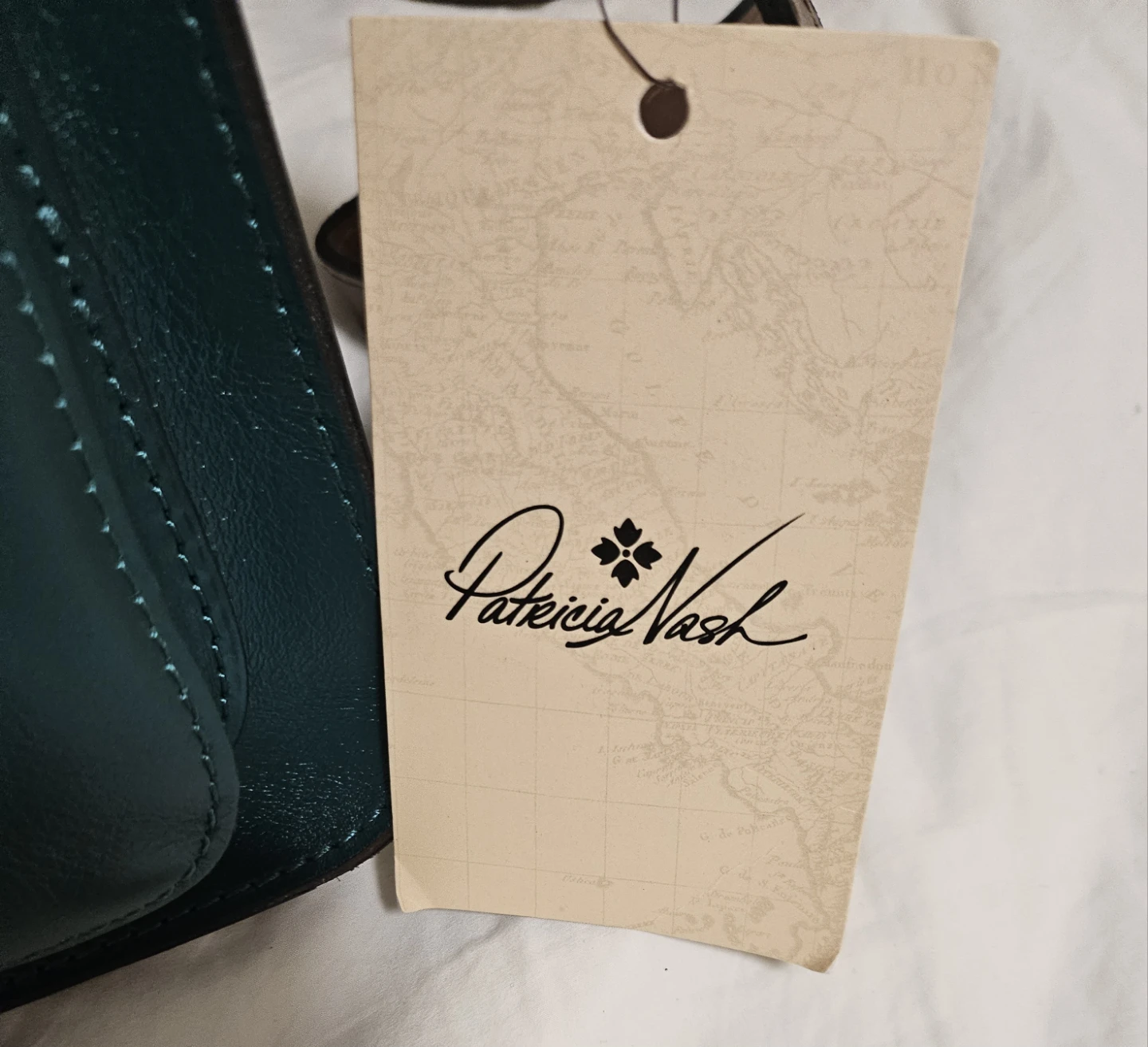 Patricia Nash Teal Leather Crossbody Bag - photo 4