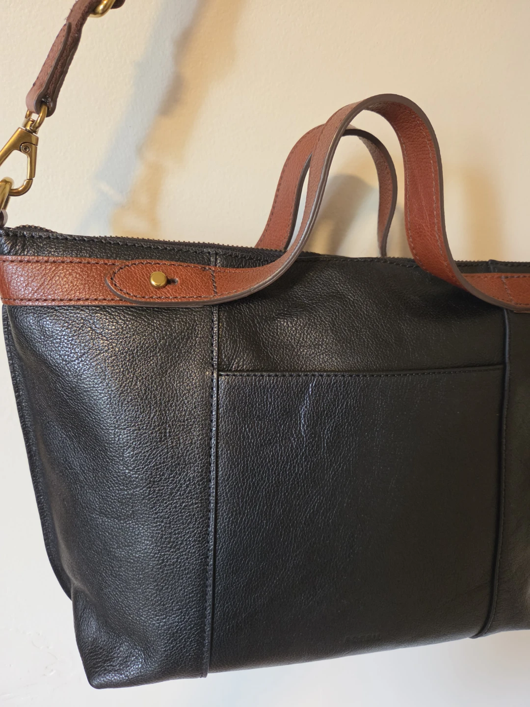 Fossil Leather Tote Handbag - photo 3