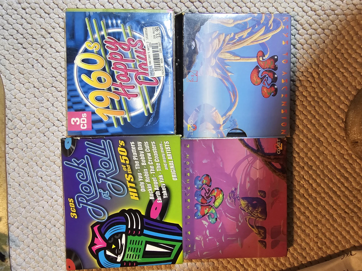 Set of 4 Classic Rock and Pop Music CD Collections