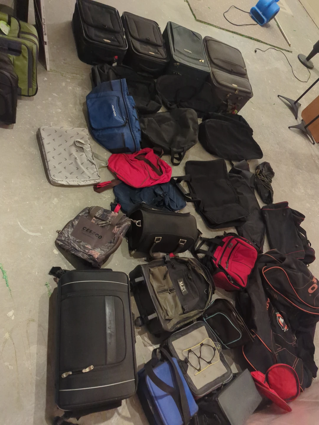 Assorted Travel Bags,  Luggage, hockey, lunch, laptop, sports