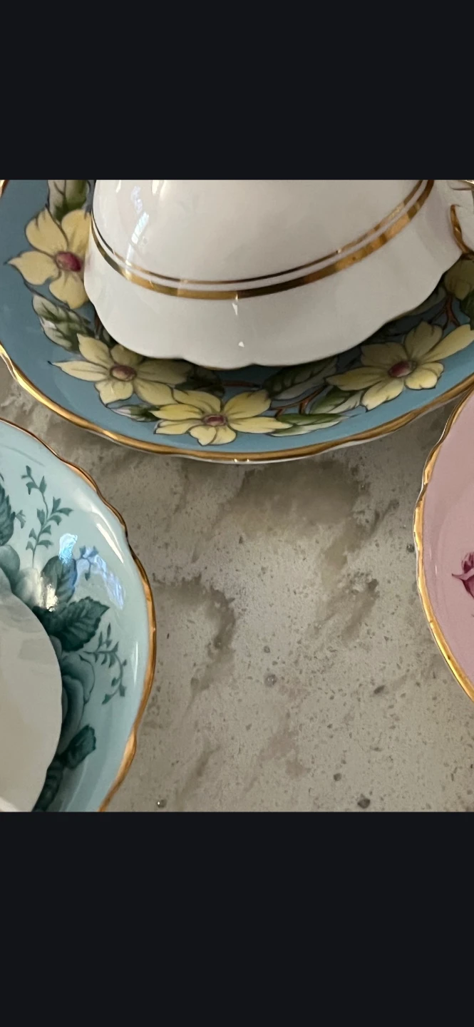 Extremely Vintg 2 Paragon and 1Royal Stafford Tea Cup Sets - photo 3