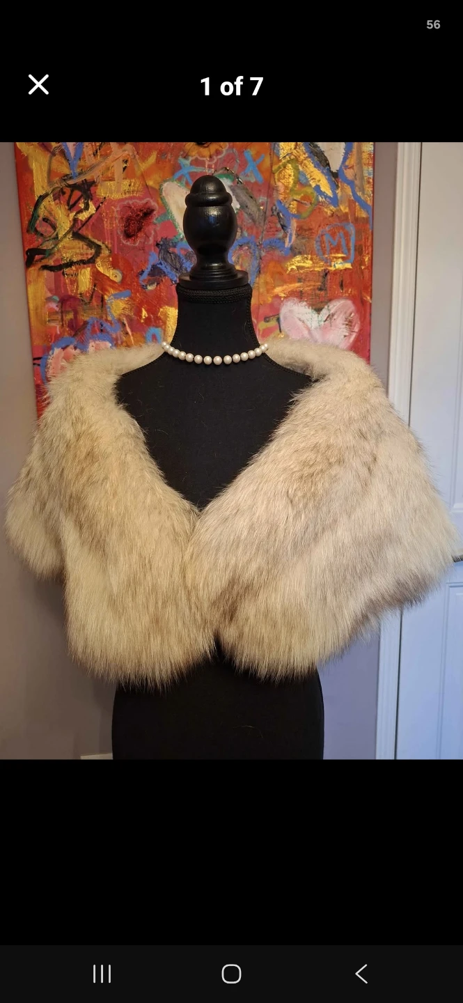 Authentic fox Stole