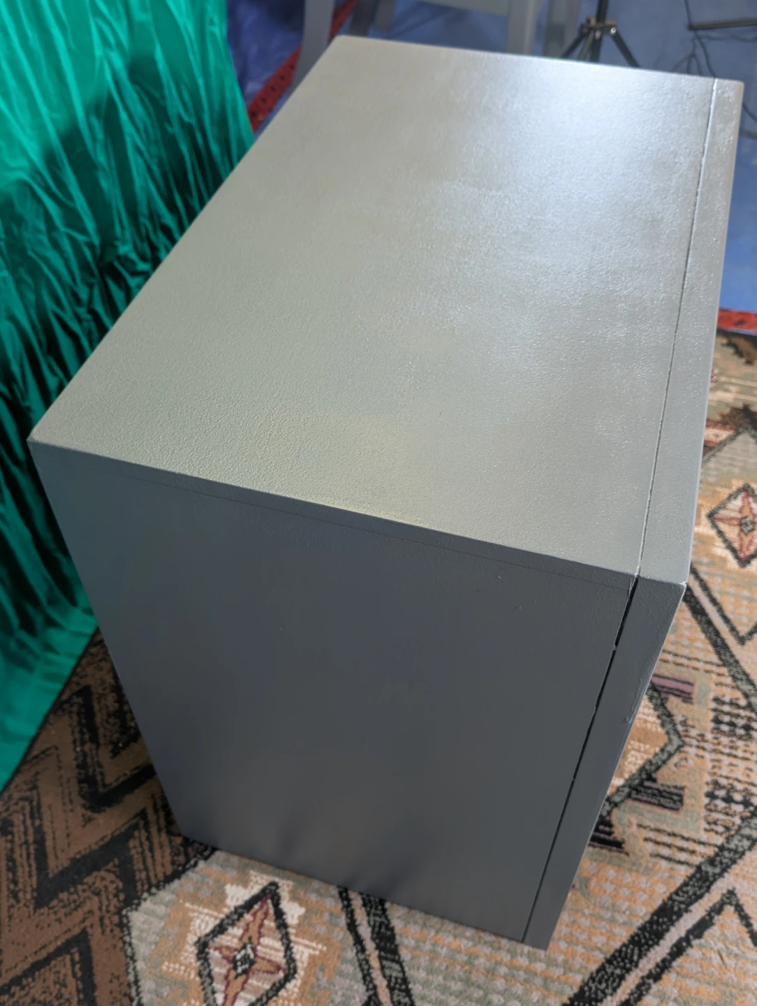 Grey Wooden Bedside Table - photo 4